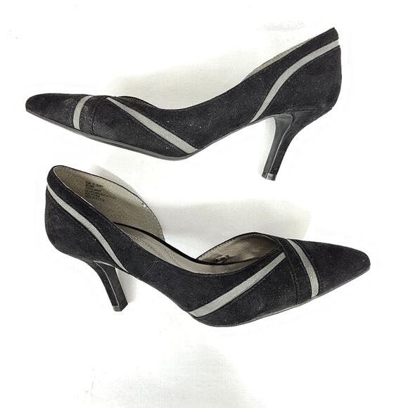 East 5th "Denny" Pointed Toe Spike Heel Black Pumps Women's Size 6.5 - Picture 2 of 9